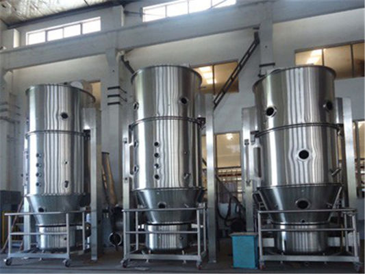 Vertical 11rpm 45kW GFG Fluid Bed Dryer Machine
